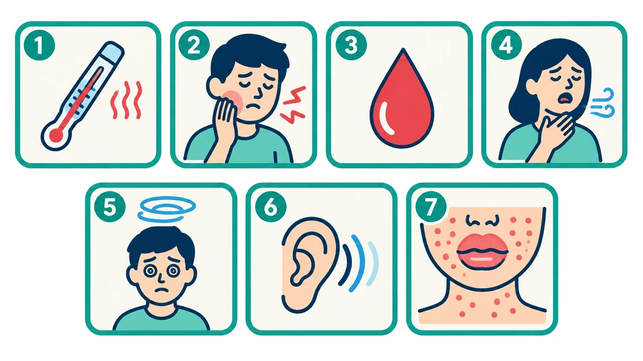 Bảy dấu hiệu nên đi khám sớm hơn lịch hẹn, đánh số 1 đến 7