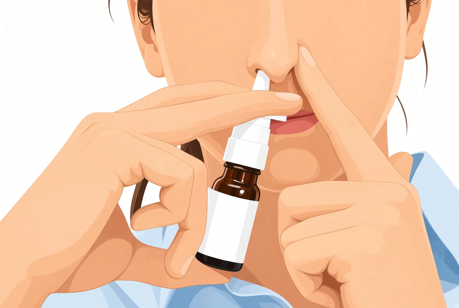 Minh họa xịt mũi: cần bác sĩ kê toa và hướng dẫn, không tự chọn loại